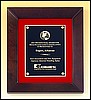 Cherry Finish Plaque On Velour (11 1/8"x13 1/8")